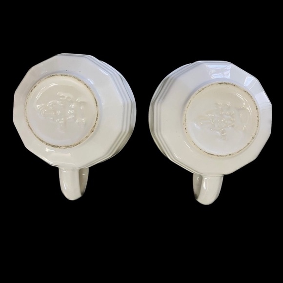 Pfaltzgraff HERITAGE WHITE  2 Coffee/Tea Cups - Picture 4 of 4